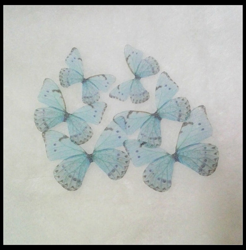 Organza Fabric Butterfly Wings Butterflies Craft Jewelry Hat Making Earrings Findings Sewing Project-3CM/&4CM5CM-30 Pieces Mixed In Lot!