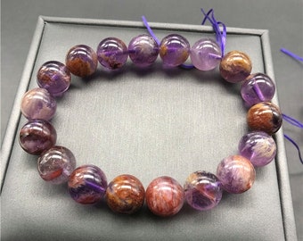 10MM Amethyst Bracelet- Round Beads Bracelet Gemstone Bracelet.Yoga Bracelet.Healing Gemstone Bracelet Birthstone Bracelet Jewelry