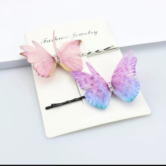 Four Layer Hair Clips-5 Pcs Photographer Butterfly Clips.Party Jewelry Butterfly Clip Hair Decorations.Gift