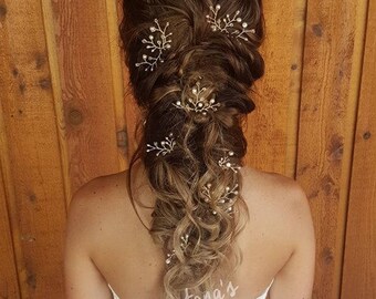 Set of 6 bridal hair pins