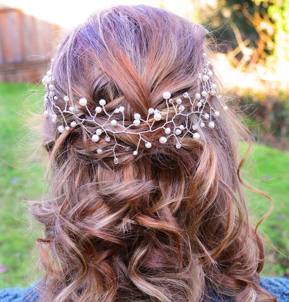 Bridal Hair Pieces For Hair Down Etsy