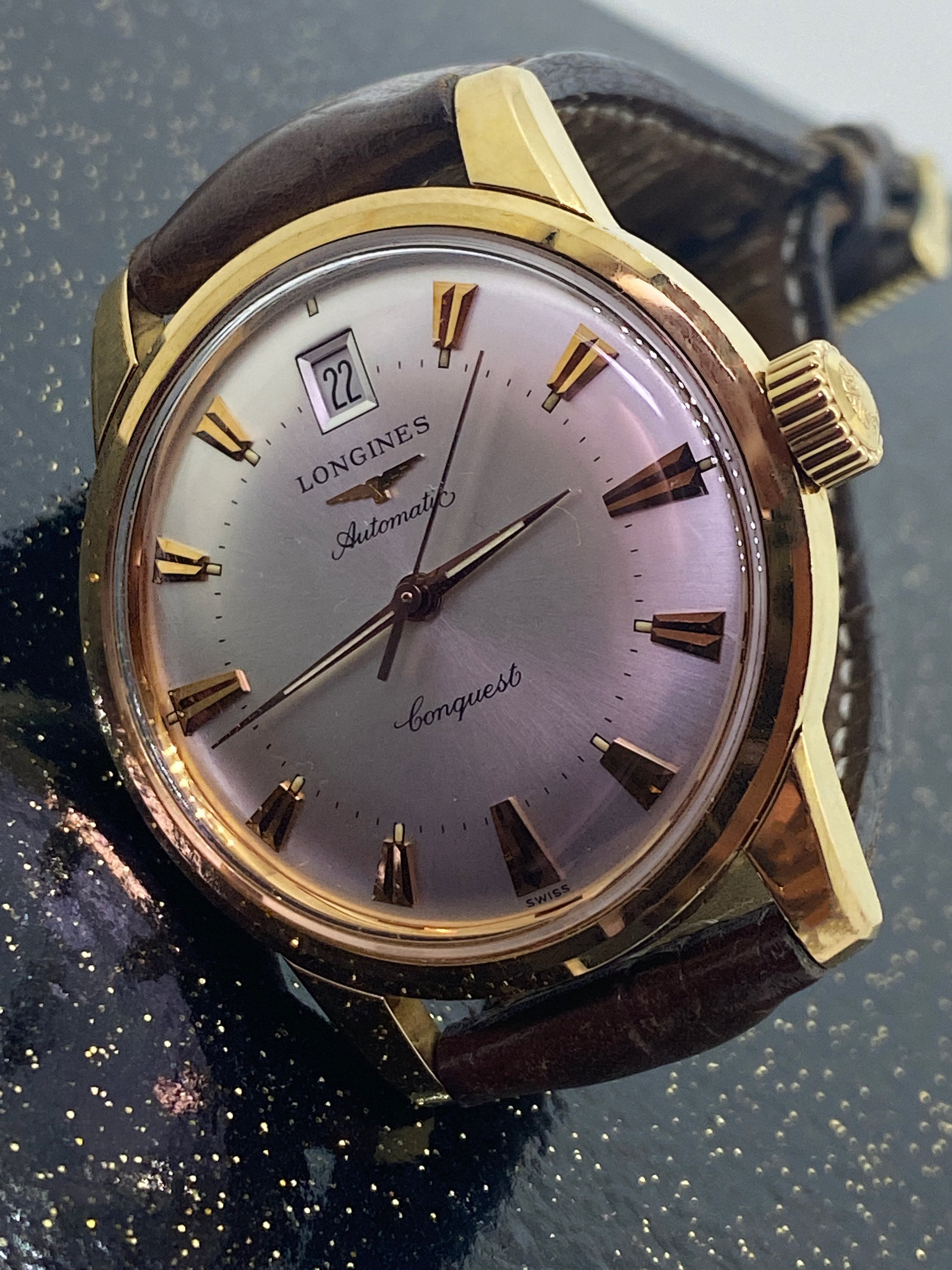 Longines Conquest L 633.5 18K Rose Gold 