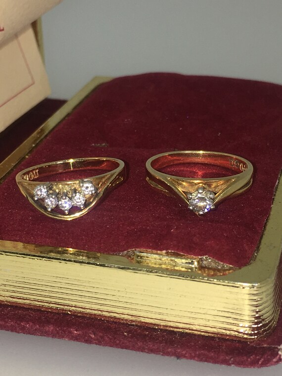 retro wedding bands