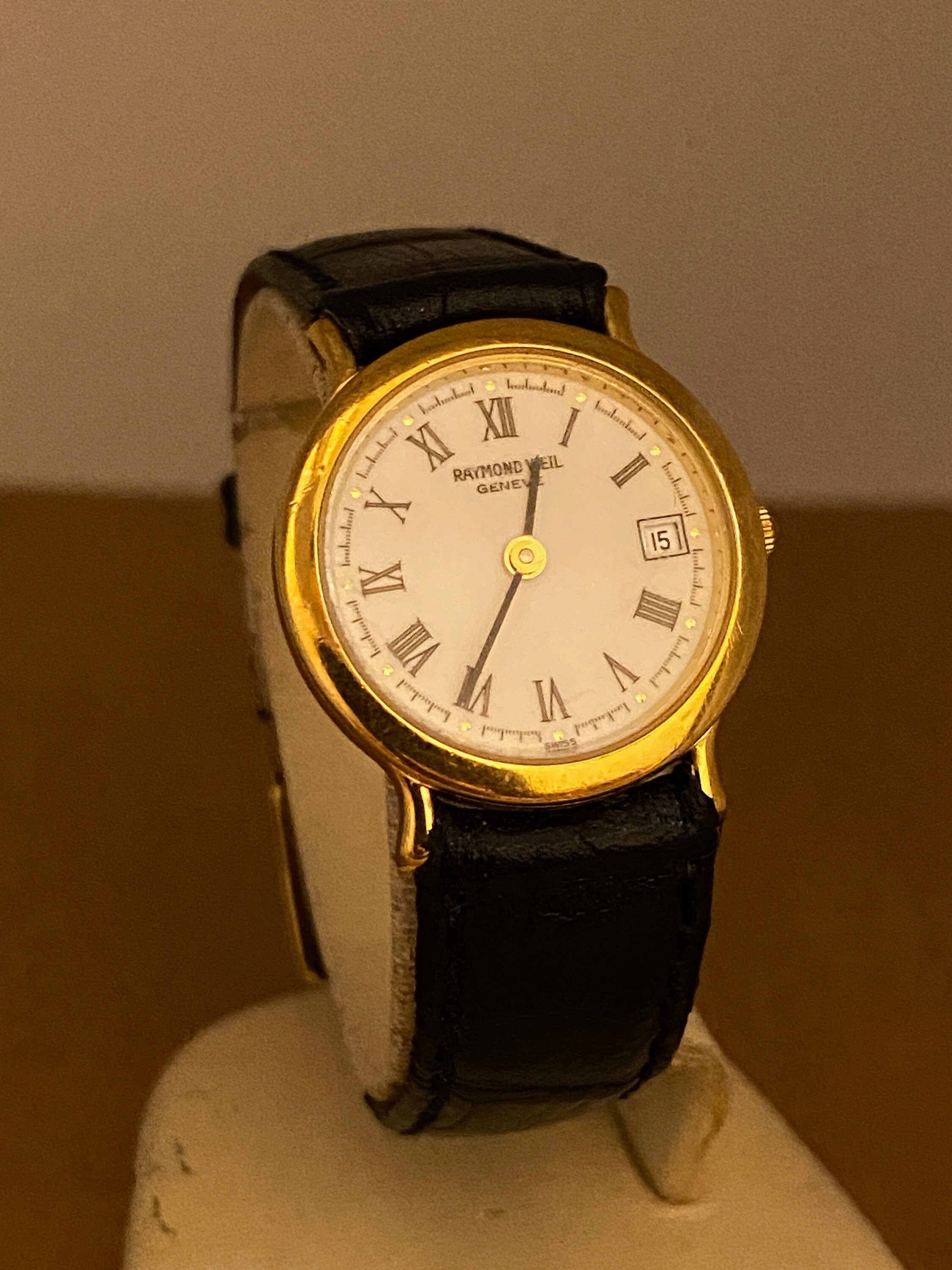 Raymond Weil Geneve 18K Gold plated 23mm Ladies Watch Ref 9920