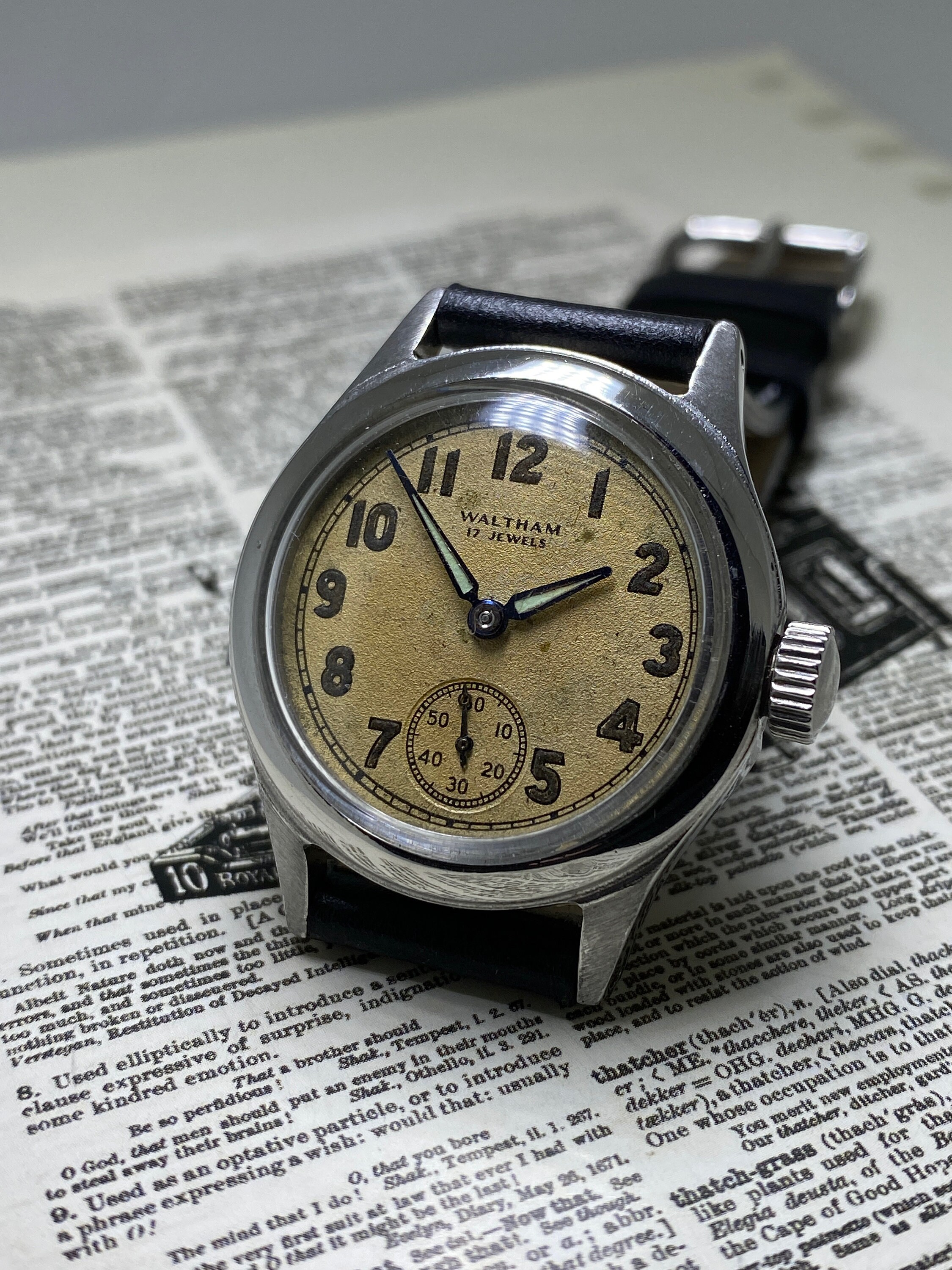 Fine Rare Waltham USA Military US Army Gents Watch 10617. 6 0