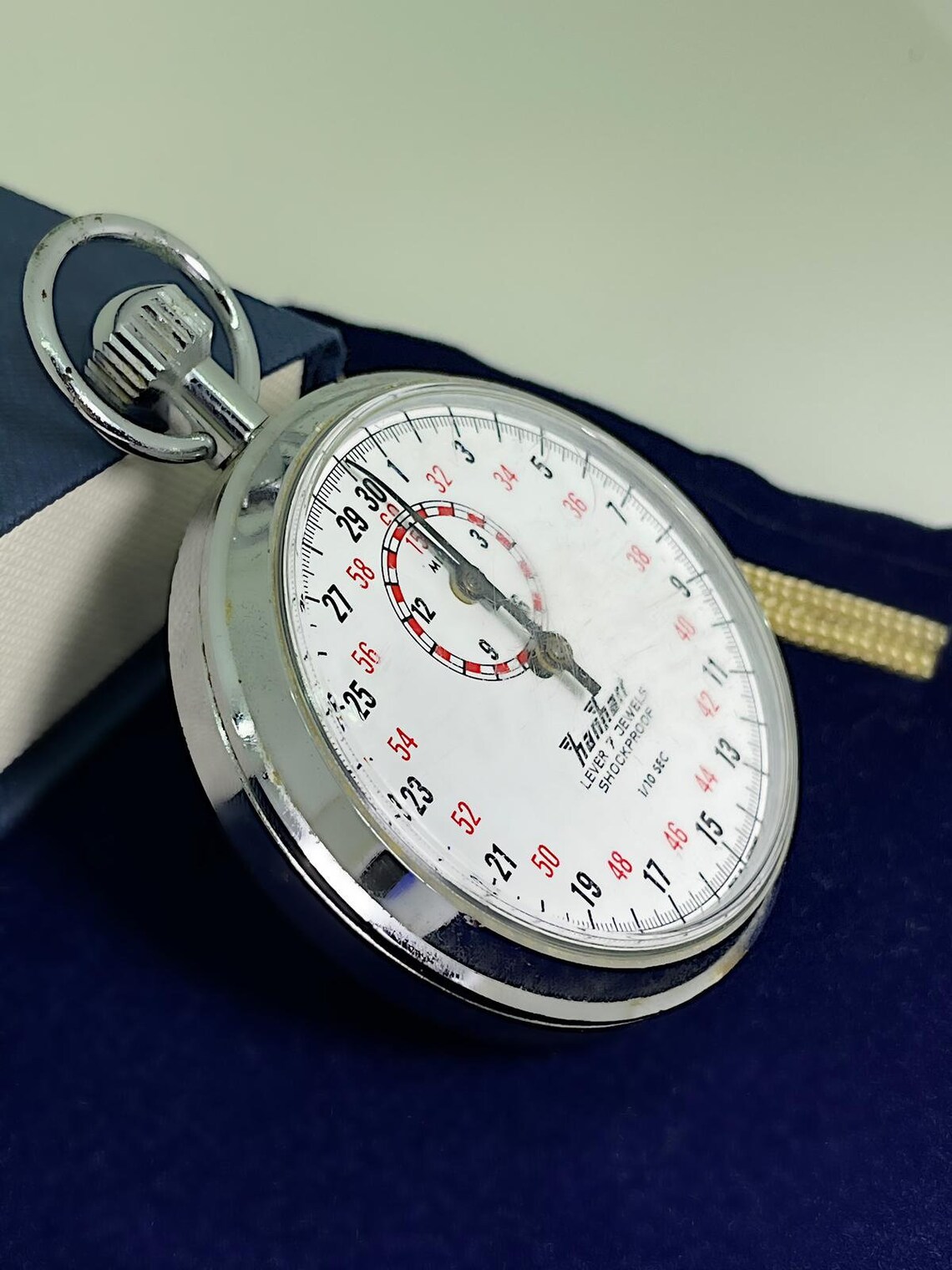 Æs Hanhart German Chromed Stopwatch. Seven Lever Shockproof. Etsy