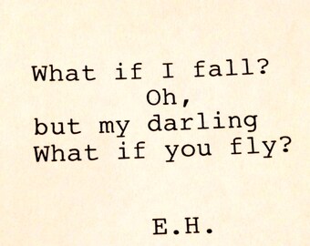 What If I Fall Etsy