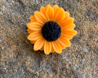 Sunflower Pin Resin Flower Brooch Pin