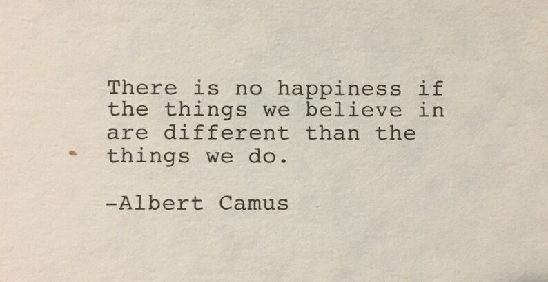 Albert Camus Quote Hand Typed Typewriter Quote Believe - Etsy Australia
