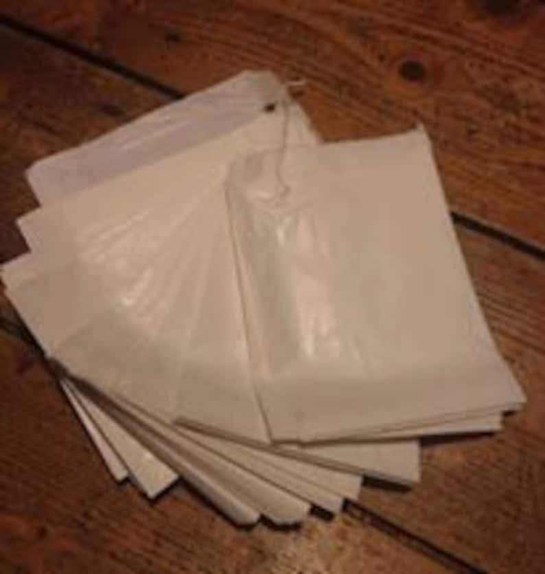 Small White Paper Lolly Bags Lot Of 50 Lolly Cake Candy Etsy