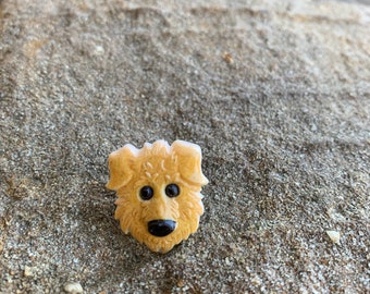 Yellow Dog Pin Resin Brooch Pin