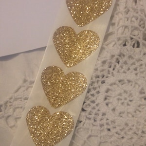 Glitter Heart Stickers, Heart Shape Stickers, Heart Sticker Envelope 