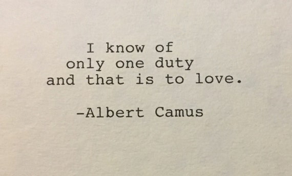 Albert Camus Citation Main Type Machine A Ecrire Citation Etsy