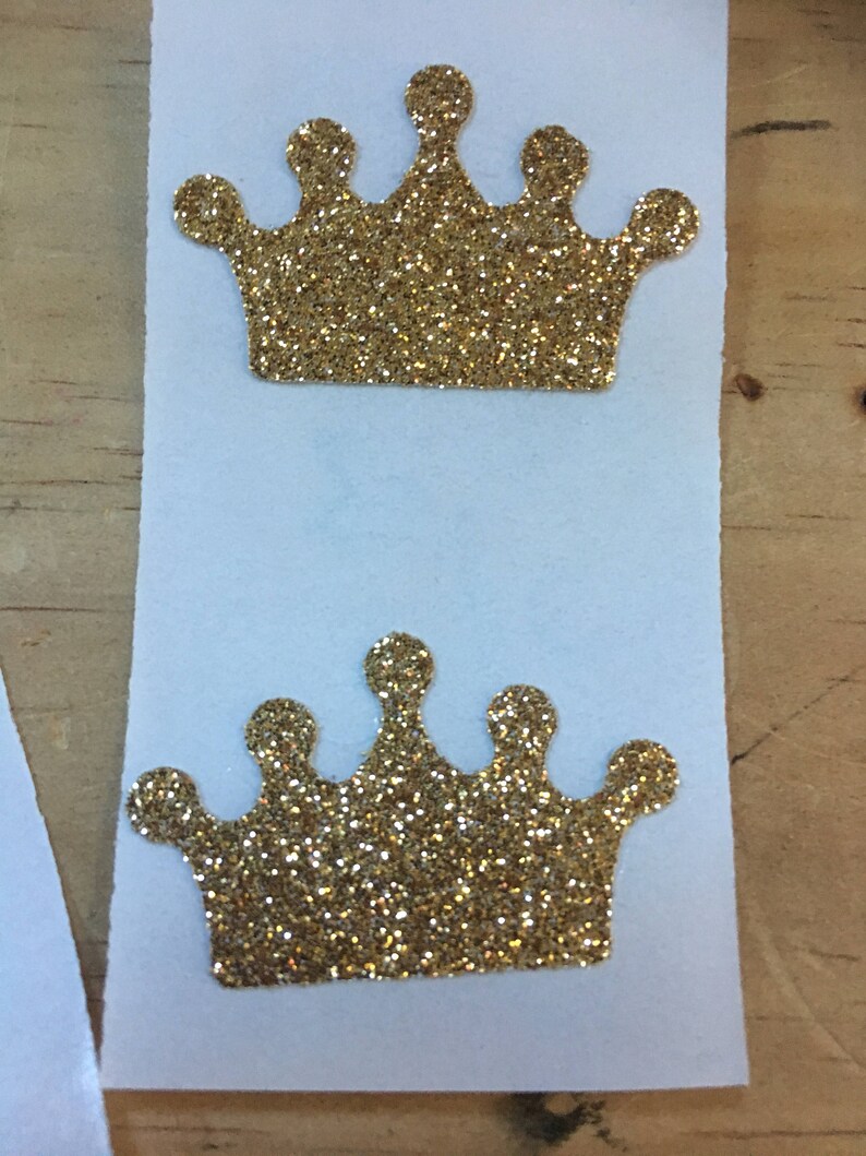 Gold Crown Stickers Glitter Crown Envelope Seals for Wedding Etsy