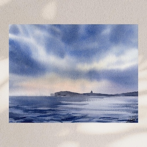 Ċirkewwa, Malta - Gozo - Blue Lagoon - Comino - ORIGINAL WATERCOLOR PAINTING