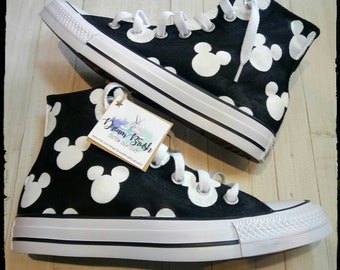 Disney shoes, Mickey mouse shoes, hand painted shoes, Disney themed wedding, Disney wedding, Disney birthday
