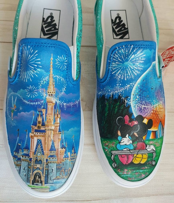 plaag Baan Zoeken Disney Parks Shoesdisney Themed Shoescustom Disney - Etsy
