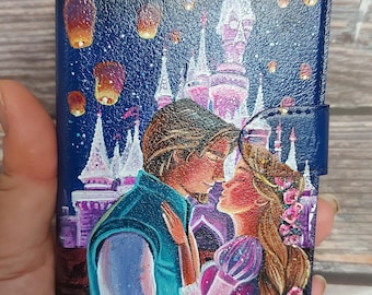 disney phone case,custom phone case , handpainted phone case, tangled , rapunzel, disney gift ,mom gift