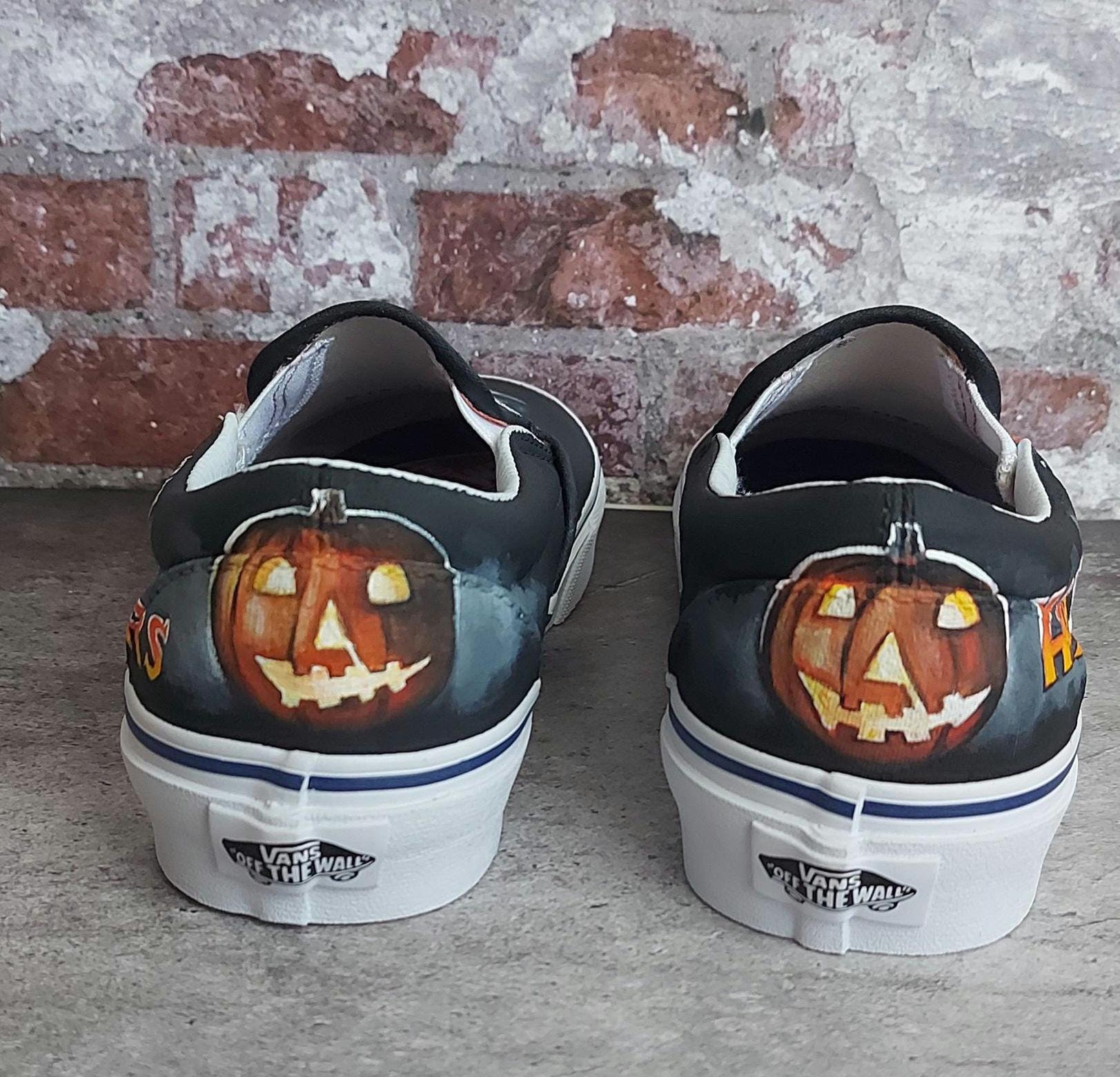 Hand-painted Horror Movie Vans Shoes: Michael Myers 
