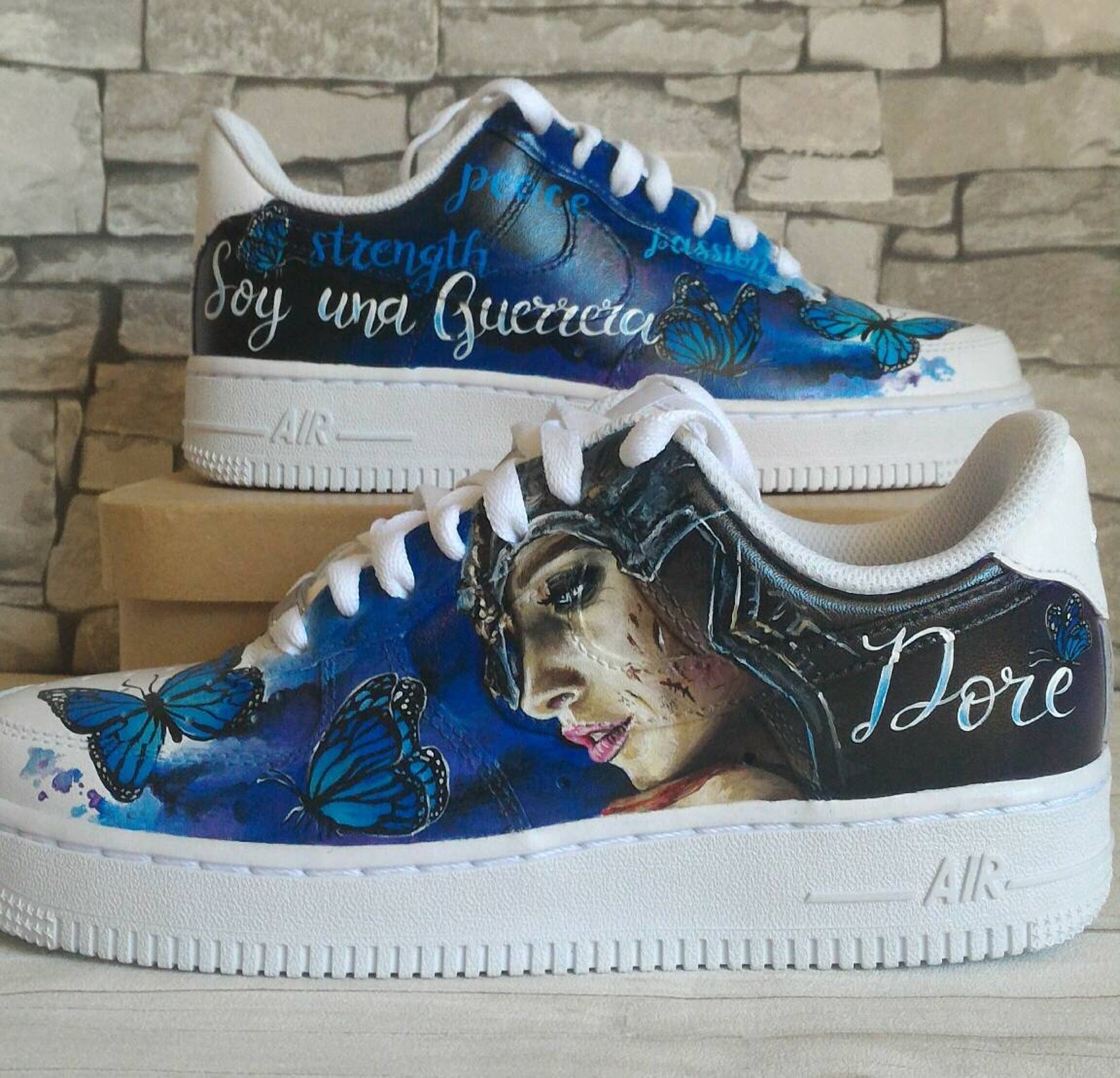 custom painted af1 shoes
