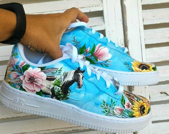Handgeschilderde sneakers, Air Force 1, custom AF1, handgeschilderde schoenen, Nike custom, AF1 custom, custom Nike schoenen, handgeschilderde sneakers