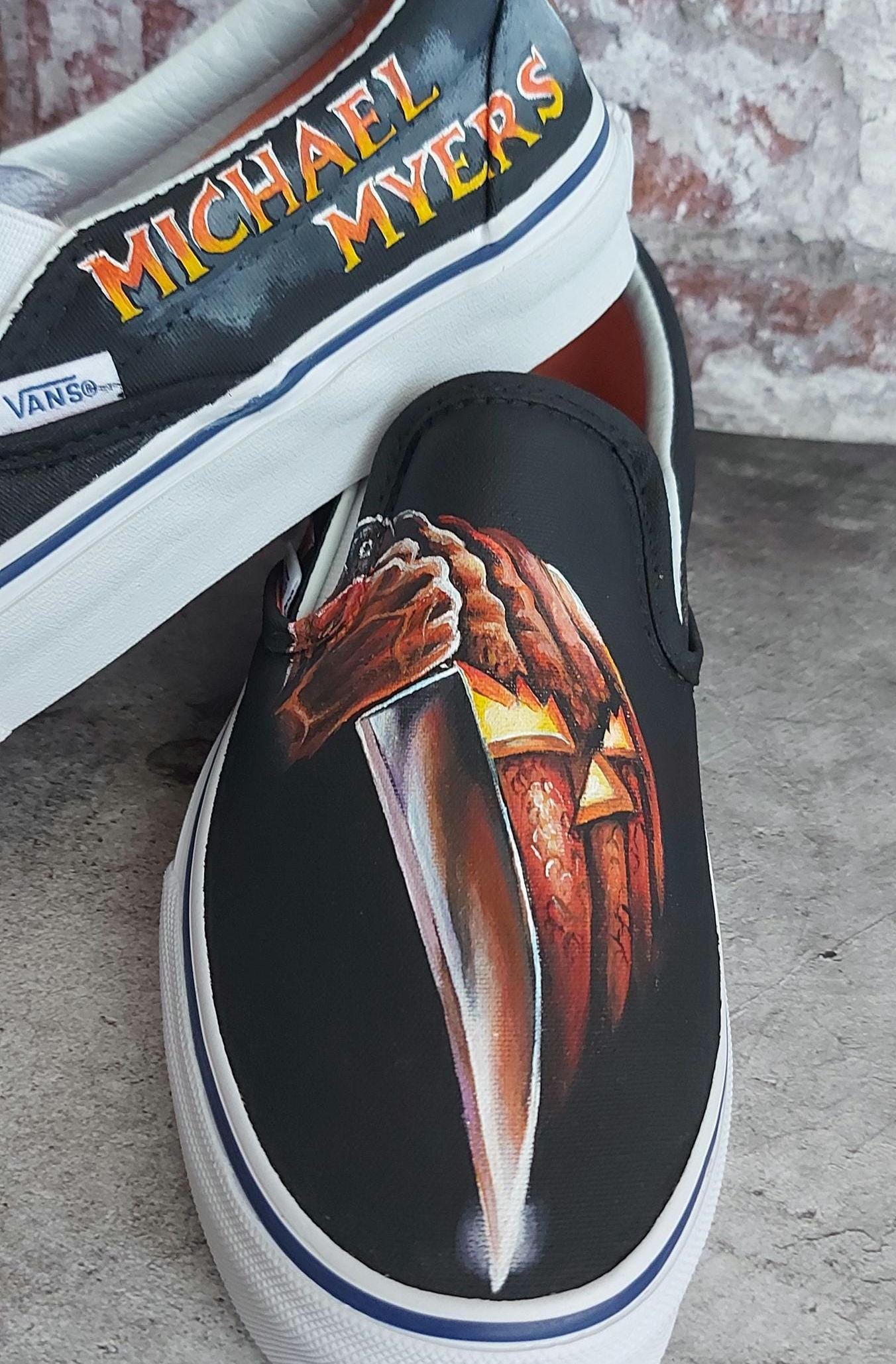 Hand-painted Horror Movie Vans Shoes: Michael Myers  display picture 1