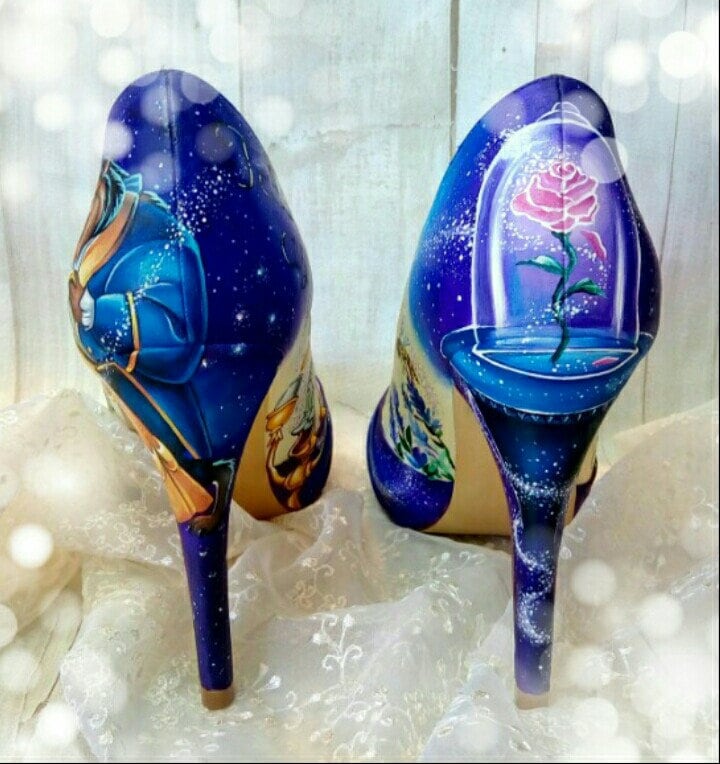 Disney belle shop high heels