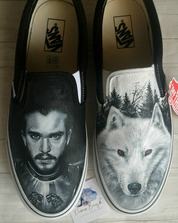 Jon Snow Shoes Game of Thrones Shoes Got Hand - Etsy Israel