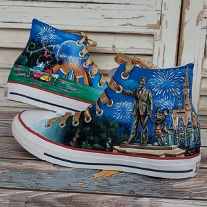 Disney shoes , handpainted shoes , custom shoes , Disney wedding