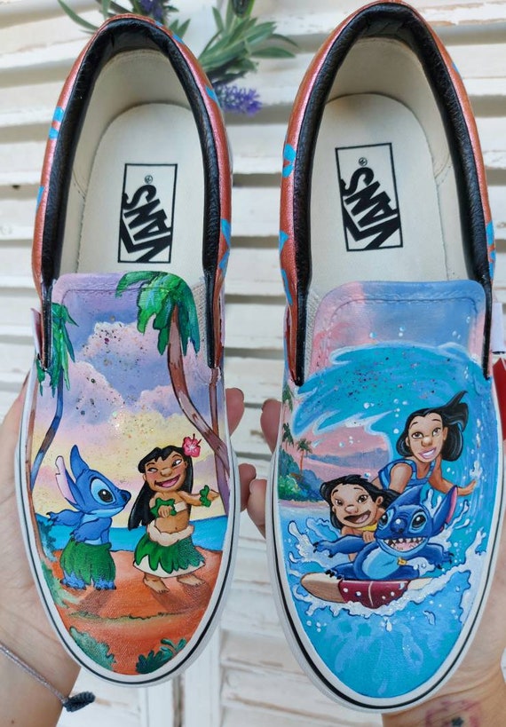 Buy Handpainted Lilo Stitch,disney Stitch,stitch Vans,disney Shoes,disney  Trip,custom Lilo Stitch Shoes,lilo Stitch Gifts,unique Lilo Stitch Online  in India 