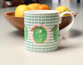 Apple, Bone China Mug, fruity, fruit