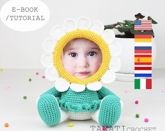 Crochet Pattern of Photo Frame CHAMOMILE (Tutorial PDF file)