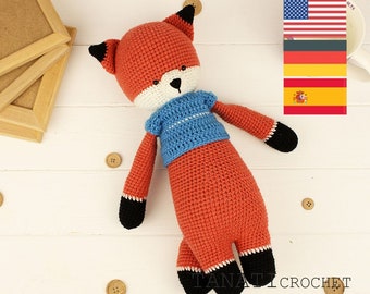 CROCHET PATTERN “Fox” (Tutorial, PDF file)