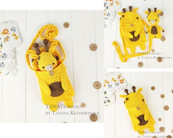 Hatching giraffe/sleeping bag/toy giraffe/CROCHET PATTERN (Tutorial, PDF file)