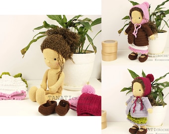 CROCHET PATTERN “Waldorf doll” (Tutorial, PDF file) Without clothing!!!