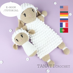 Сomforter & Rattle LAMB | Security Blanket | Crochet Lovey | Lovey Blanket PDF Crochet Pattern