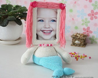 Crochet Pattern of Photo Frame UNDINE (Tutorial, PDF file)