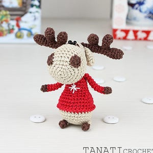 Christmas deer Pattern Amigurumi Crochet Toy | PDF Pattern Crochet Soft Toy | Animal Amigurumi | Crochet Toy Pattern | PDF Crochet Pattern