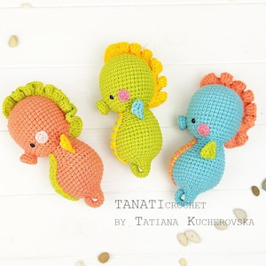 Crochet pattern SEAHORSE/crochet toy/seahorse toy (Tutorial, PDF file)