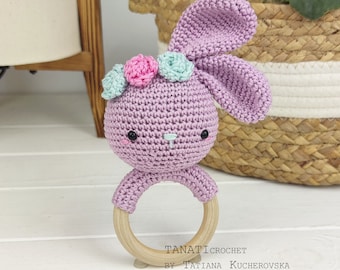 Crochet pattern bunny/bunny rattle/baby rattle (Tutorial, PDF file)