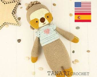 CROCHET PATTERN “Sloth” (Tutorial, PDF file)