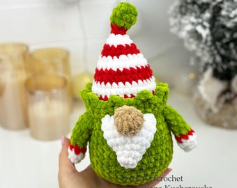 Christmas Elf Gnome Crochet Pattern, Christmas Crochet, Gnome Crochet (PDF)