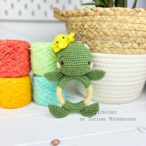 Crochwt Turtle Rattle Crochet Pattern Turtle/easy Crochet Pattern/baby Crochet Pattern/ Baby ...