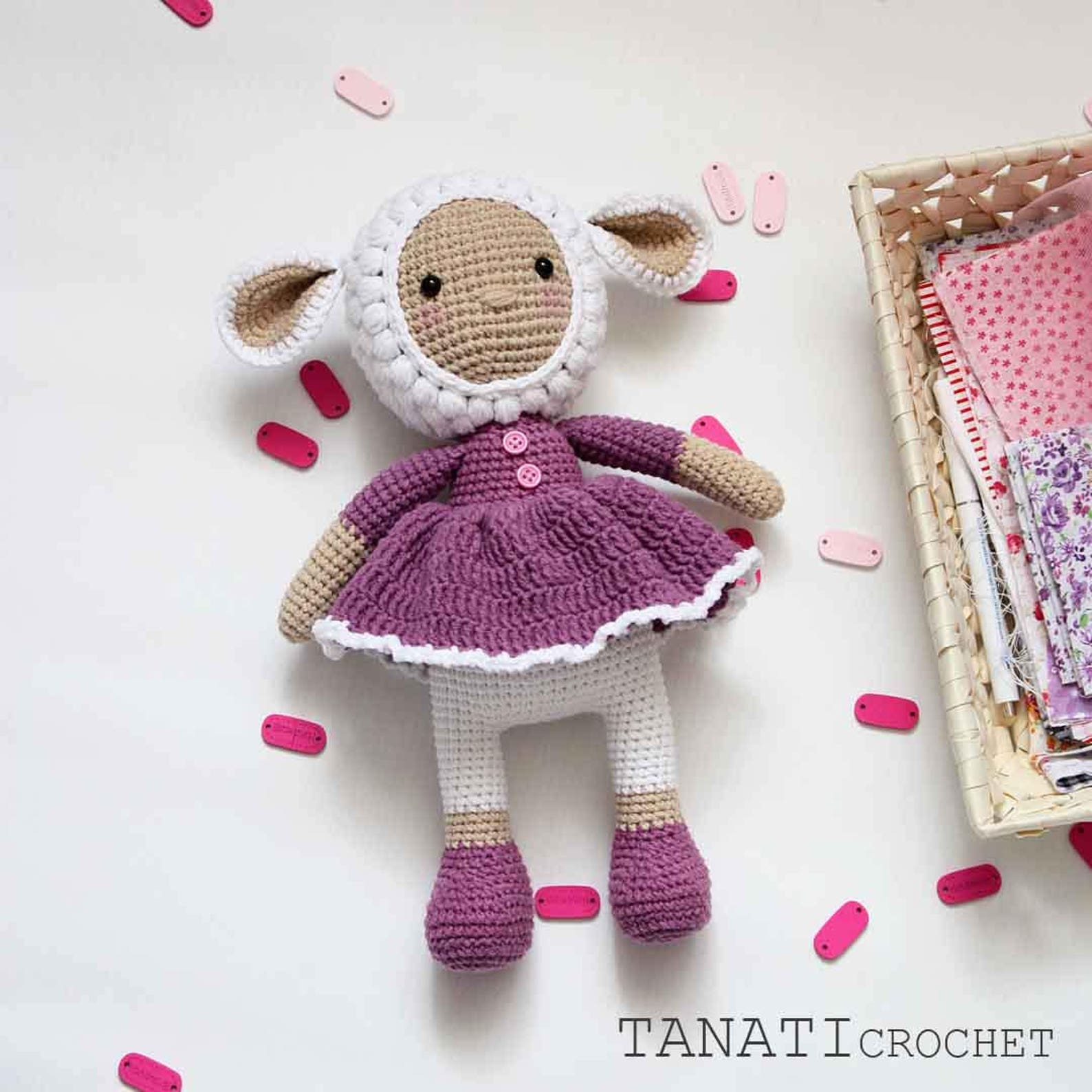 Crochet Pattern of DOLL Lamb amigurumi Tutorial PDF File Etsy