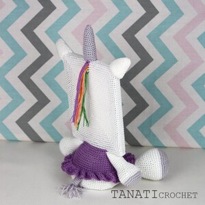 Crochet Pattern of Photo Frame UNICORN Tutorial PDF file image 4