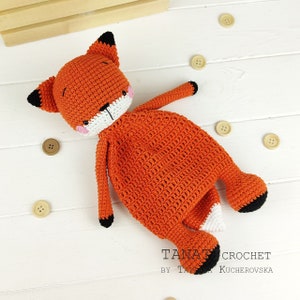 Сomforter Fox| Security Blanket | Crochet Lovey | Baby Blanket (Tutorial, PDF file)