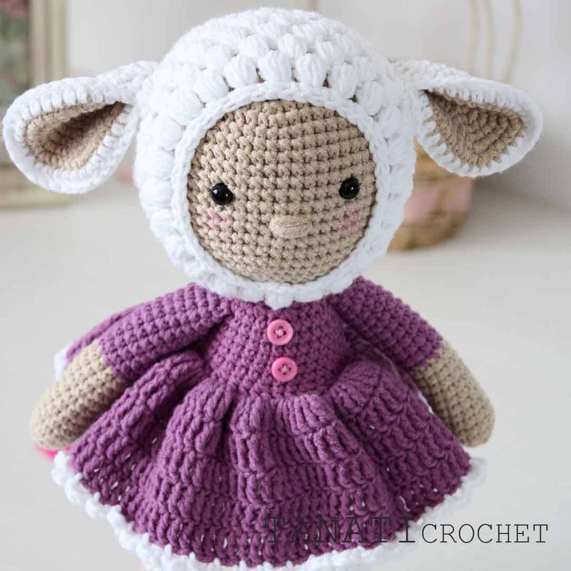 Crochet Pattern of DOLL Lamb amigurumi Tutorial PDF File Etsy