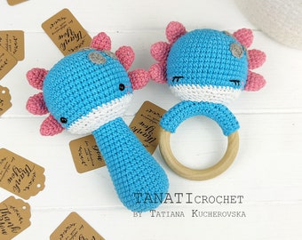 Paket med 2 virkmönster till Axolotl-skallra (handledning, PDF-fil)