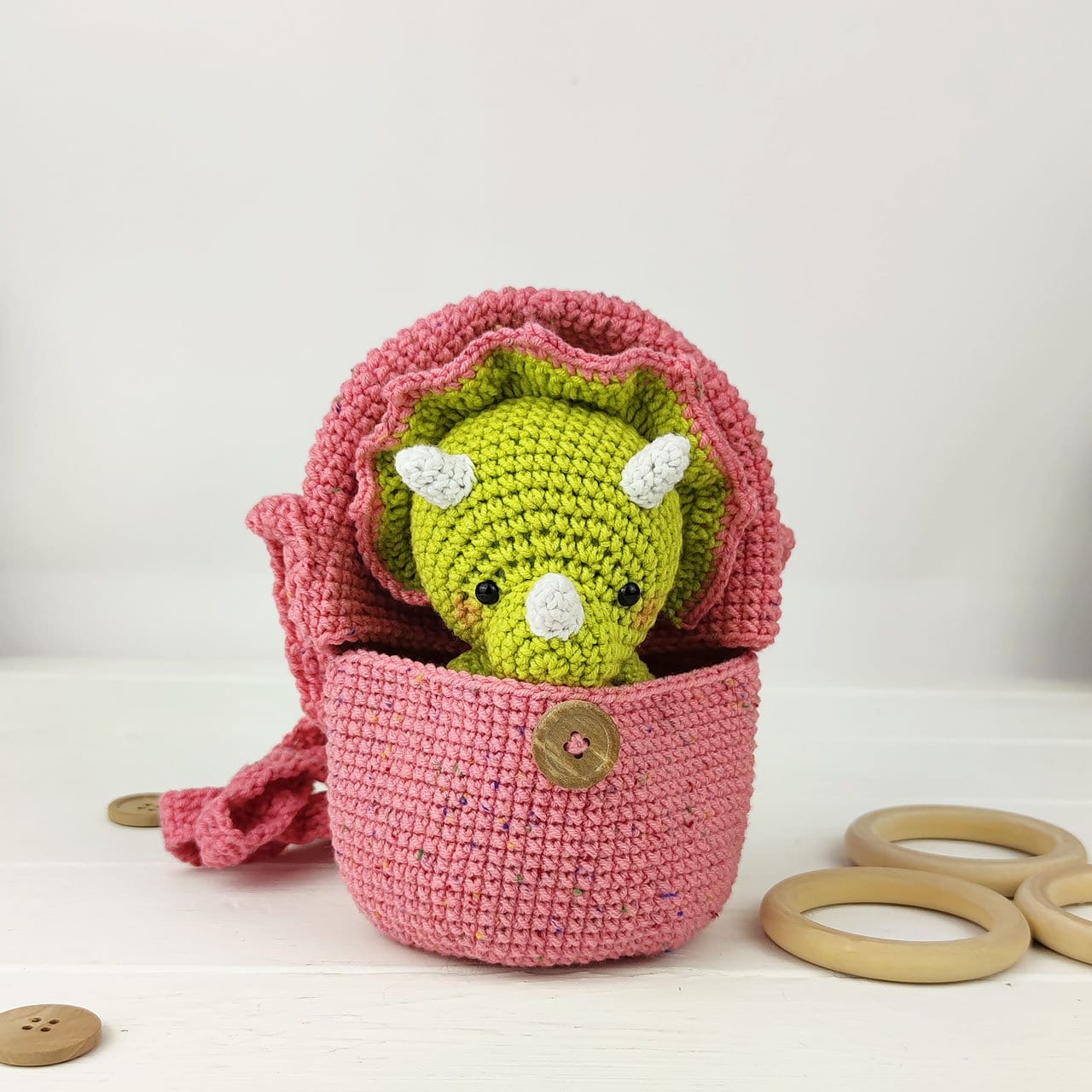30 Triceratops Crochet Patterns for Dino Lovers, Nursery Decor, and Handmade Gifts 22 Hatching Triceratops Amigurumi Crochet Pattern