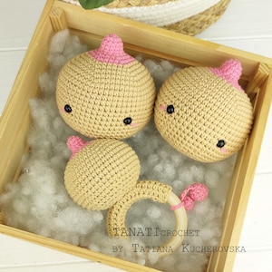 Pattern: Crochet Boob Rattle/easy crochet pattern/baby crochet pattern/ baby shower gift /crochet breast (Tutorial, PDF file)